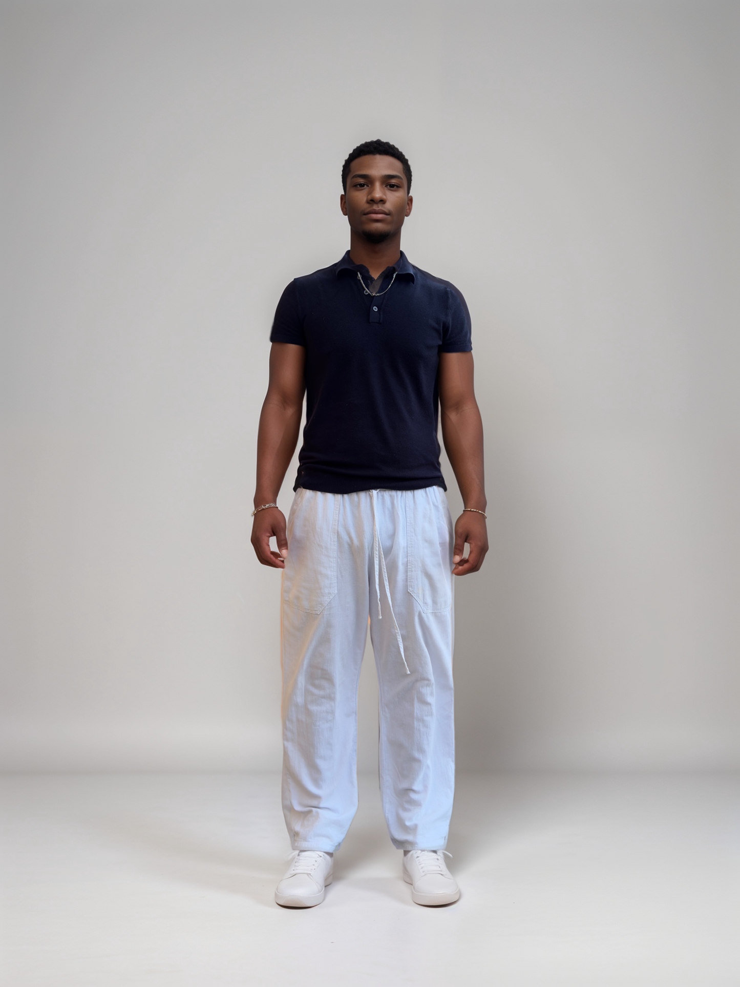 Straight Linen Pants